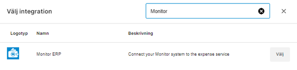Hur gör jag för att integrera Monitor Expense med Monitor ERP?